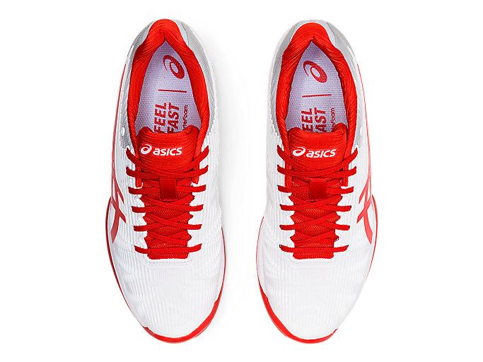 White / Red Asics SOLUTION SPEED FF Women's Tennis Shoes | ZTAB8547