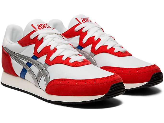 White / Red Asics TARTHER OG Men's Sneakers | TWCF7619