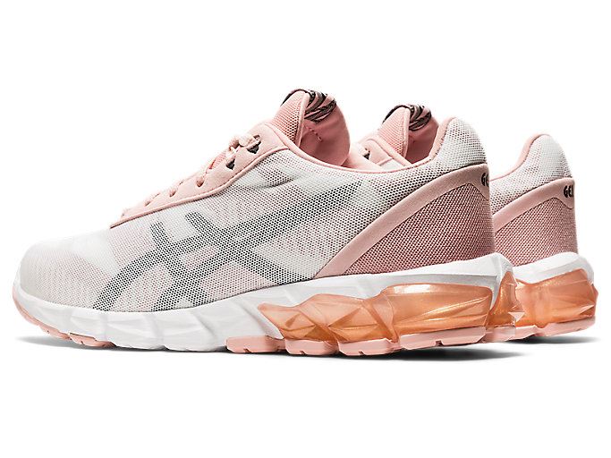 White / Rose Gold Asics GEL-QUANTUM 90 2 F Women's Sneakers | MJTL6361