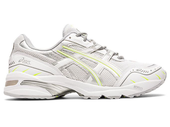 White / Silver Asics GEL-1090 Men's Sneakers | HHVH5072