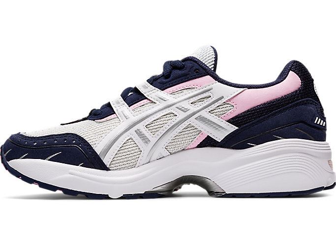 White / Silver Asics GEL-1090 Women's Sneakers | EJBS2344