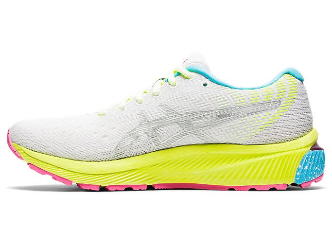 White / Silver Asics GEL-CUMULUS 22 LITE-SHOW Women's Running Shoes | CWIM6821