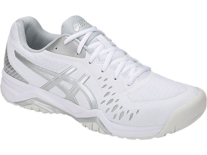 White / Silver Asics GEL-Challenger 12 Men's Tennis Shoes | LUZJ8617