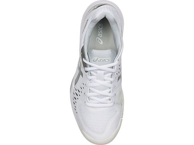 White / Silver Asics GEL-Challenger 12 Women's Tennis Shoes | DIWY1117