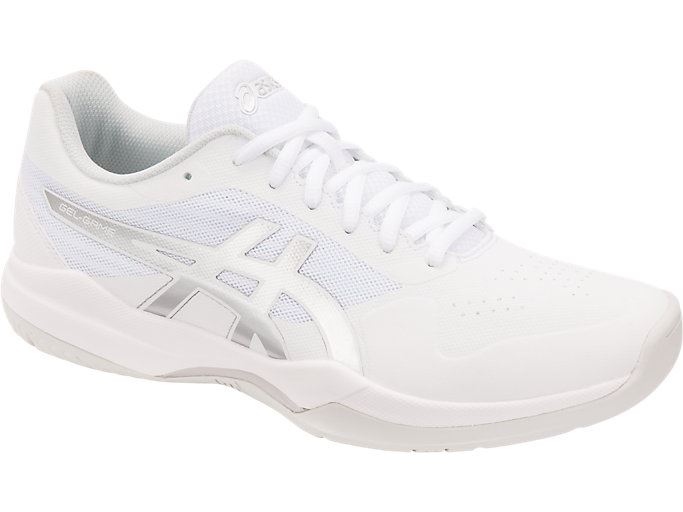 White / Silver Asics GEL-GAME 7 Men's Tennis Shoes | YNZZ5521
