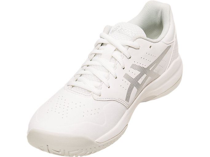 White / Silver Asics GEL-GAME 7 Women's Tennis Shoes | EMOQ9459