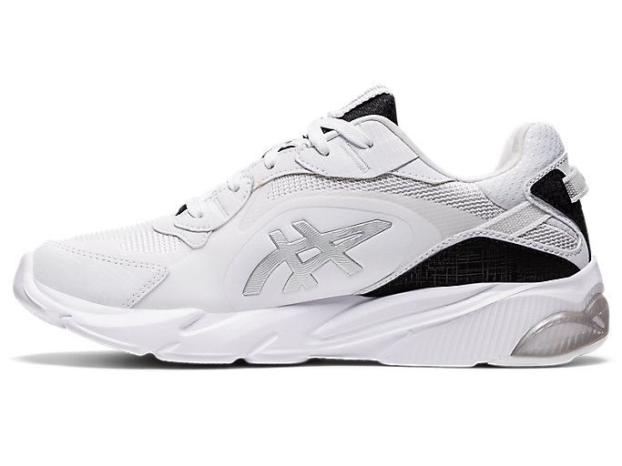 White / Silver Asics GEL-MIQRUM Women's Sneakers | WUVU4319