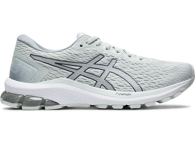 White / Silver Asics GT-1000 9 Women\'s Running Shoes | JSGK6705