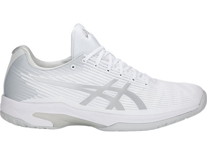 White / Silver Asics SOLUTION SPEED FF Men\'s Tennis Shoes | YQRH1340