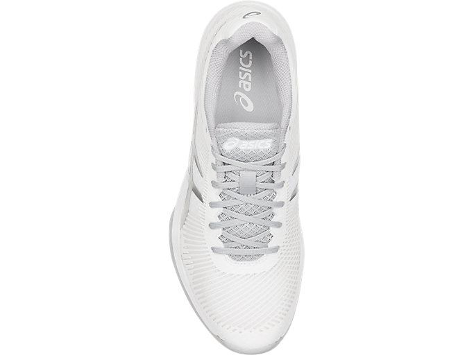 White / Silver Asics Volley Elite FF Women's Volleyball Shoes | PGAP9111