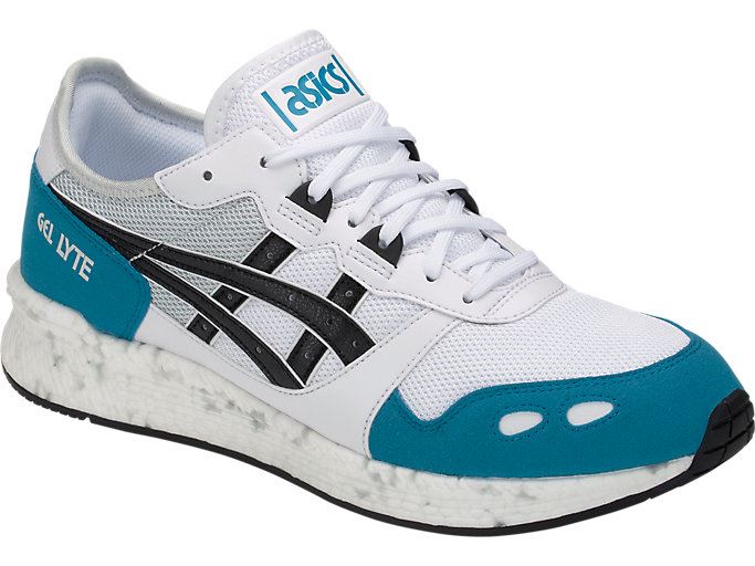 White / Turquoise Blue Asics HYPER GEL-LYTE Men's Sneakers | RTAN0229