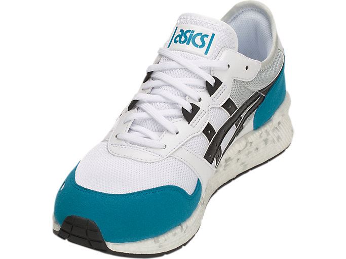 White / Turquoise Blue Asics HYPER GEL-LYTE Men's Sneakers | RTAN0229