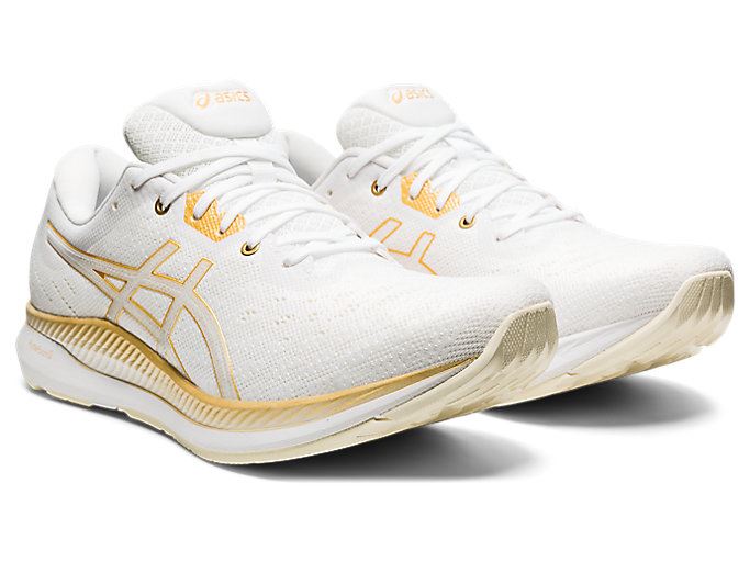 White / White Asics EVORIDE Women's Running Shoes | BRFM4376