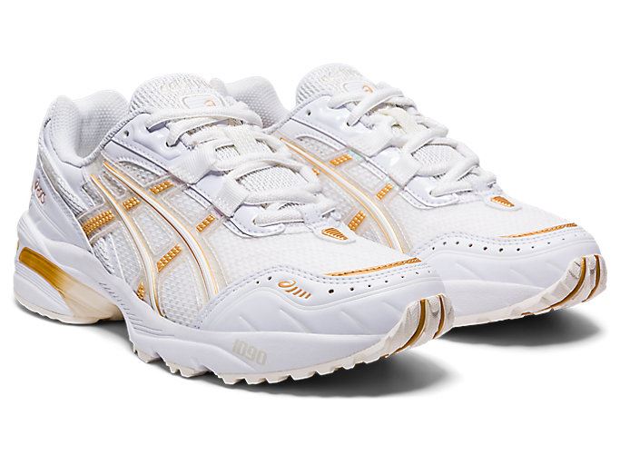 White / White Asics GEL-1090 Women's Sneakers | HSYI4512