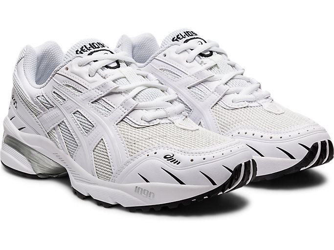 White / White Asics GEL-1090 Women's Sneakers | ZZLG4653