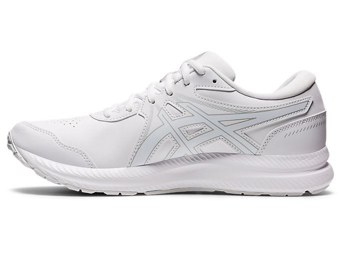 White / White Asics GEL-CONTEND WALKER Men's Running Shoes | NJKU5558