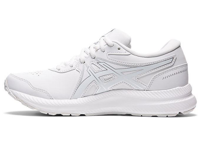 White / White Asics GEL-CONTEND WALKER Women's Running Shoes | BUNW1365