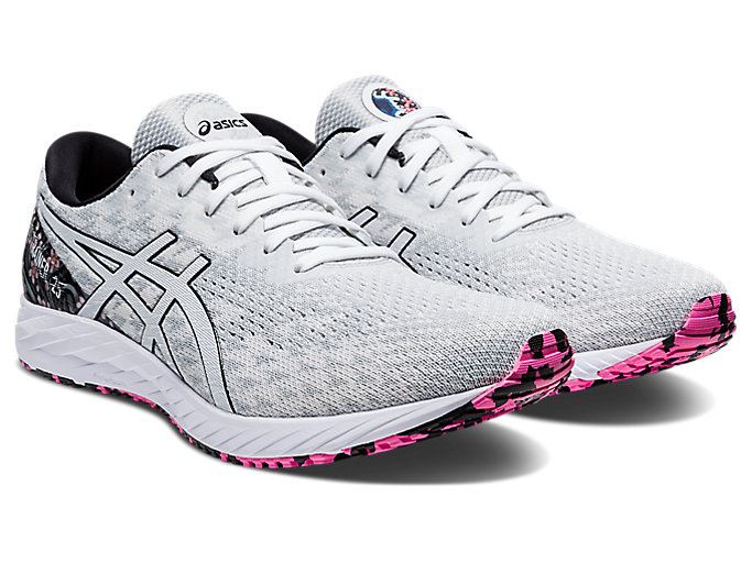 White / White Asics GEL-DS TRAINER 25 WM Men's Running Shoes | BKBX9192