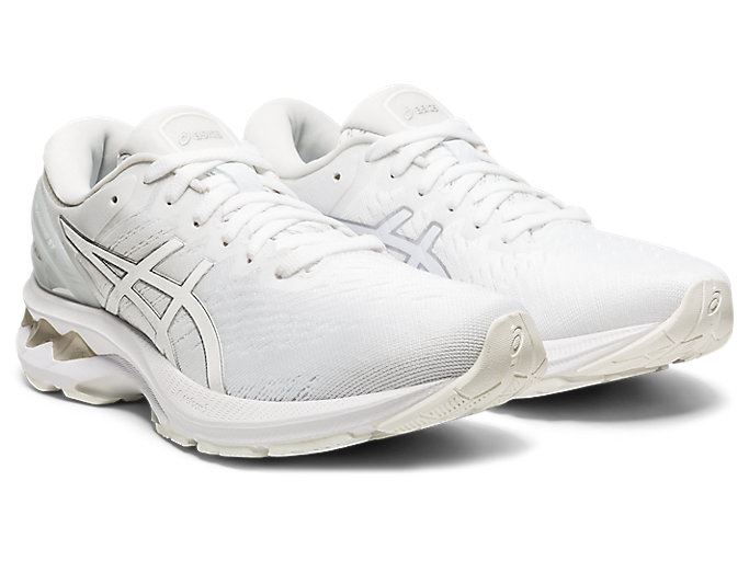 White / White Asics GEL-KAYANO 27 Women's Running Shoes | JODO5373