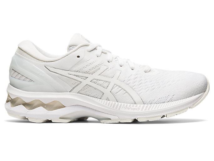 White / White Asics GEL-KAYANO 27 Women\'s Running Shoes | JODO5373