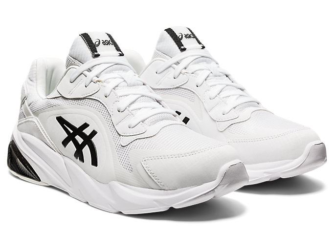 White / White Asics GEL-MIQRUM Men's Sneakers | USYL5947