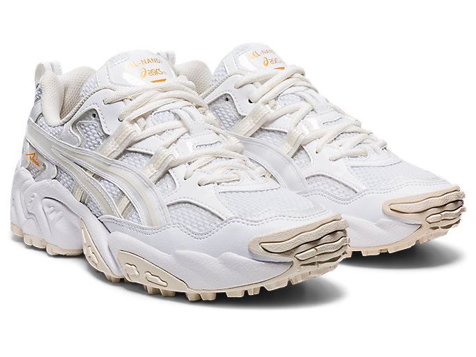 White / White Asics GEL-NANDI OG Women's Sneakers | DBDK3269