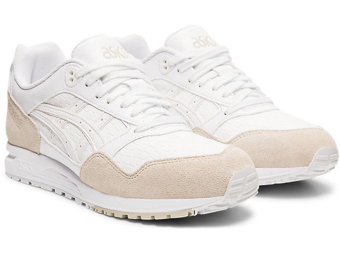 White / White Asics GEL-Saga Women's Sneakers | ODRN2587