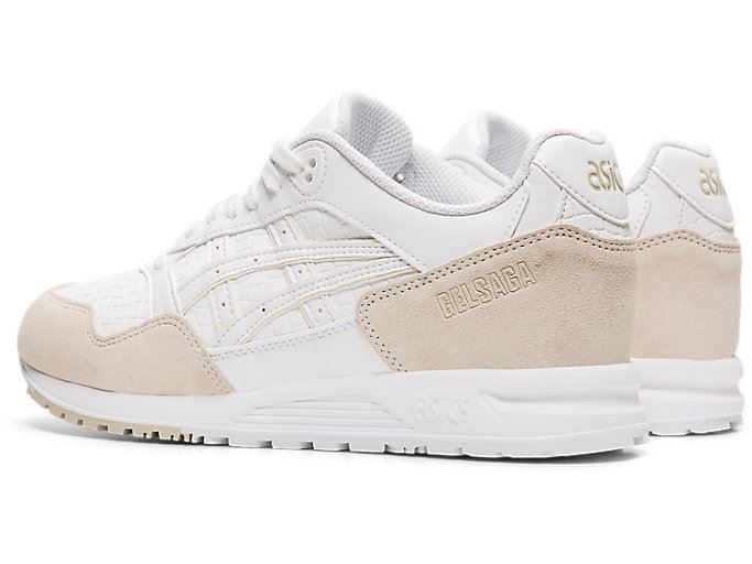 White / White Asics GEL-Saga Women's Sneakers | ODRN2587