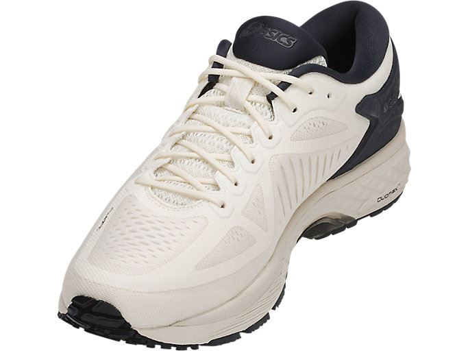 White / White / Black Asics Metarun Men's Running Shoes | YBWY5565