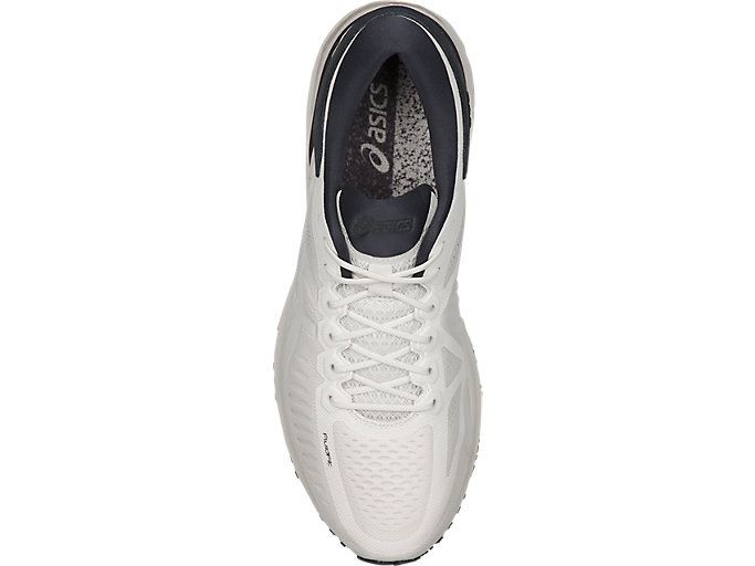 White / White / Black Asics Metarun Men's Running Shoes | YBWY5565