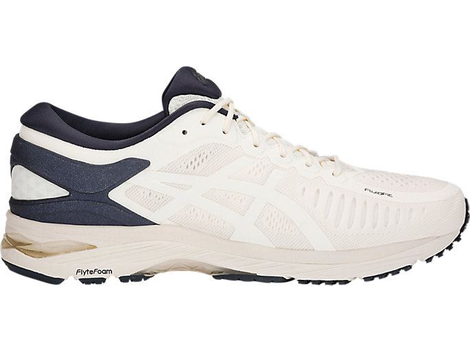 White / White / Black Asics Metarun Men\'s Running Shoes | YBWY5565