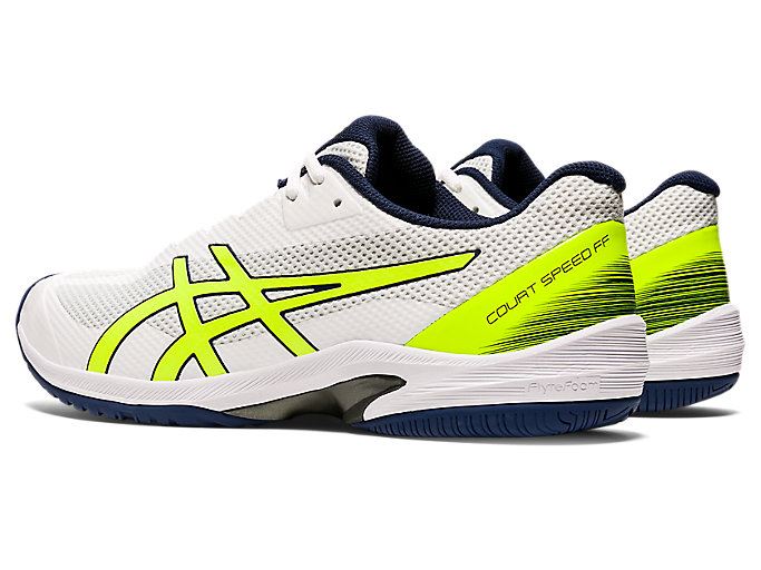 White / Yellow Asics Court Speed FF Men's Tennis Shoes | BDQW8562