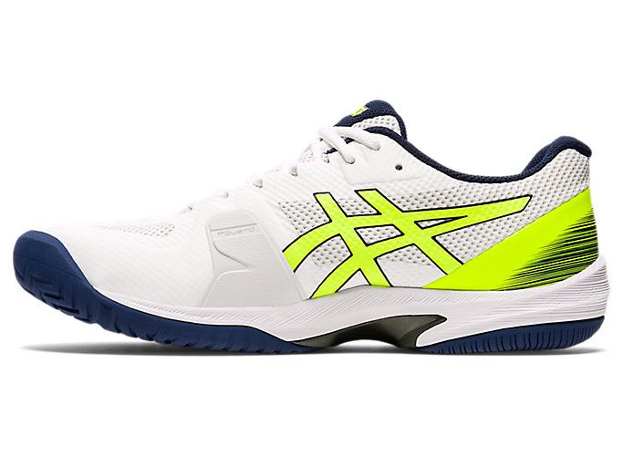 White / Yellow Asics Court Speed FF Men's Tennis Shoes | BDQW8562