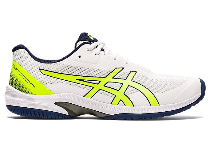 White / Yellow Asics Court Speed FF Men\'s Tennis Shoes | BDQW8562