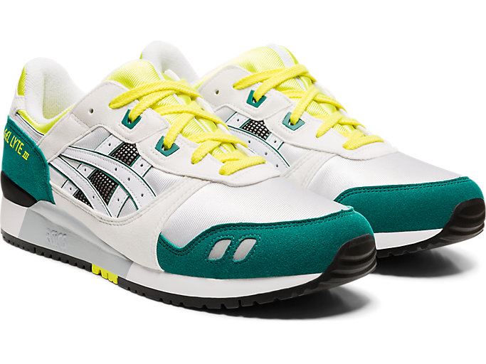 White / Yellow Asics GEL-Lyte III Men's Sneakers | WIIV5516