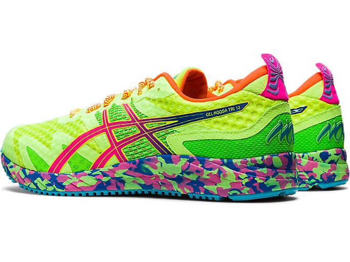 Yellow / Pink Asics GEL-NOOSA TRI 12 Men's Running Shoes | ZBQO1984