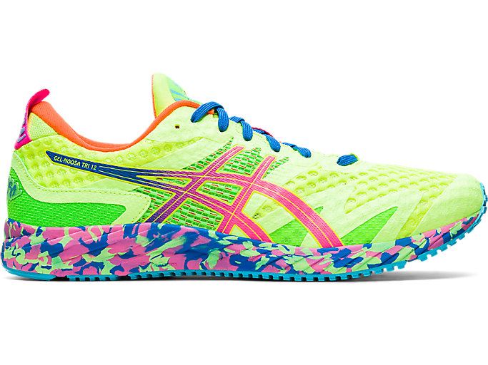 Yellow / Pink Asics GEL-NOOSA TRI 12 Men's Running Shoes | ZBQO1984